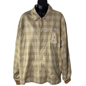 Adidas originals 50th anniversary plaid track jacket logo unisex streetwear